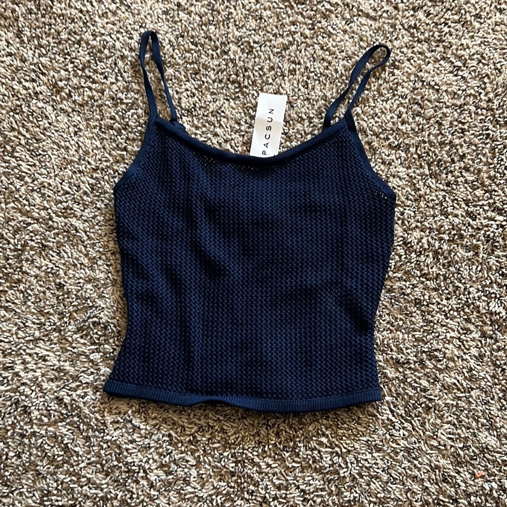 L.A. Hearts sized small navy blue tank